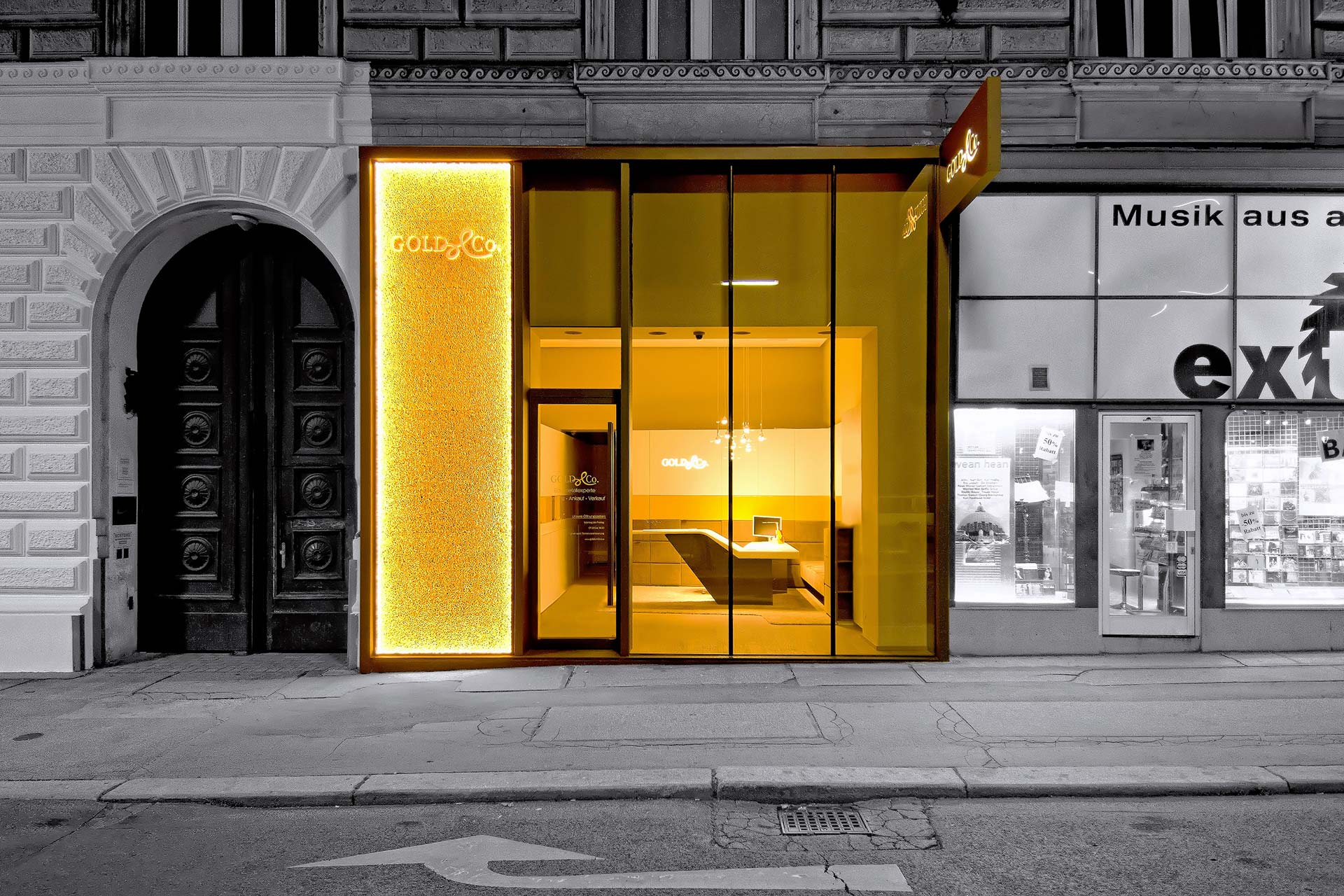 2013 - GOLD & CO. - Shopbeleuchtung, A-1090 Wien